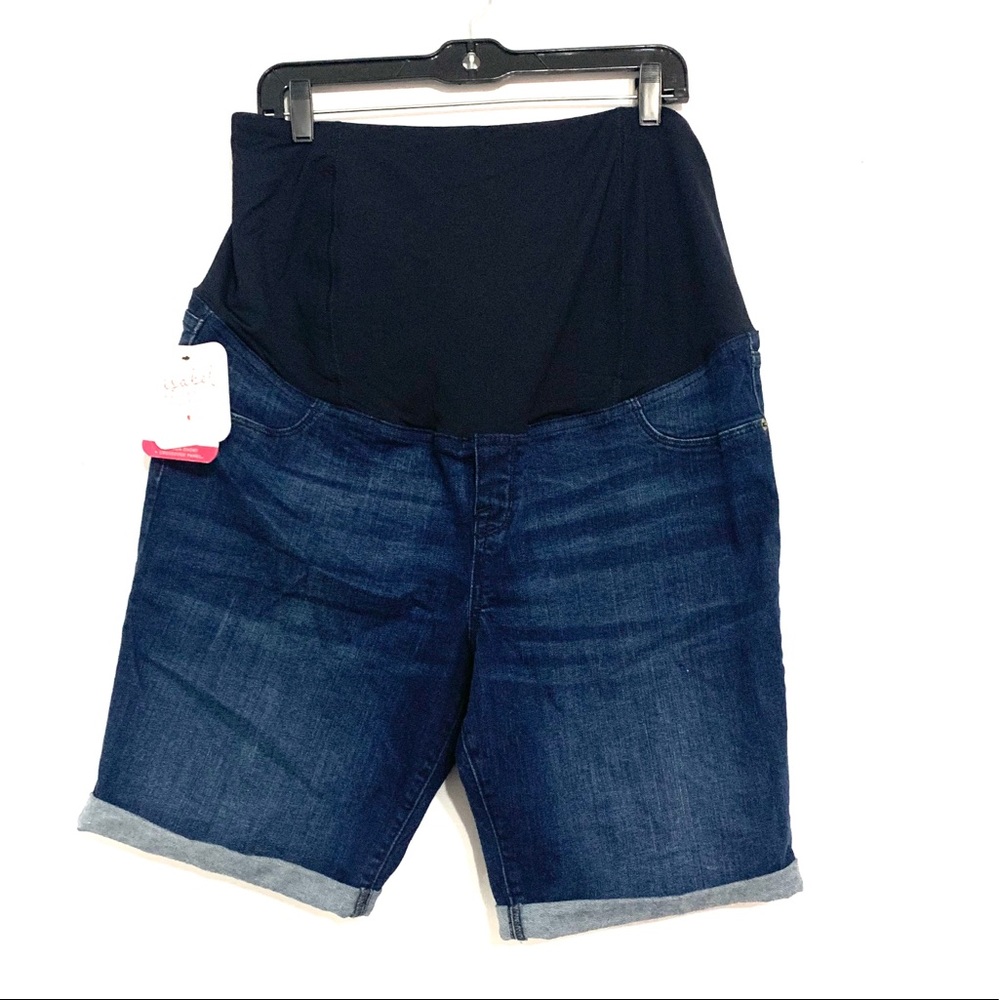 🎉HP🎉 New Isabel Maternity Denin Shorts Size 16